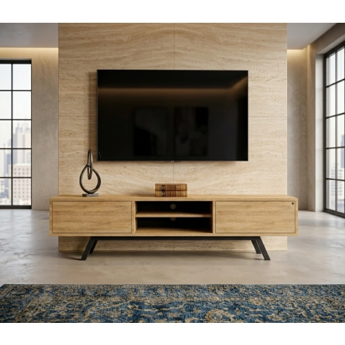 Szafka RTV-30 Drewno Lite Dąb Loft Lakier Rozmiary od 100 cm do 200 cm PREMIUM